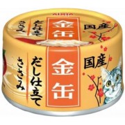Aixia 金罐高湯 - 純雞肉 貓罐頭 70g x 24罐 [GCD9] (2箱以上有折扣優惠)